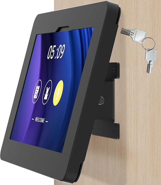 Tablet Wall Mount Compatible with Samsung Galaxy Tab A8, Anti-Theft with Lock, Tiltable Wall Mount