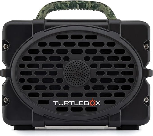 Turtlebox Original Gen 3: Portable Outdoor Bluetooth Speaker – Ultra-Loud (120dB), Waterproof (IP67), Rugged, Impact-Resistant, 3-Day Battery | Party Mode: Unlimited Pairing Stereo, Gray/Camo