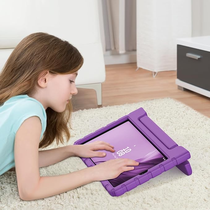 Kids Case for Lenovo Tab M9 2023 9 Inch (TB310FU / TB310XU),Light Weight Shockproof Convertible Handle Stand Kids Case Cover for Lenovo Tab M9 Tablet 9 Inch 2023 (Purple)