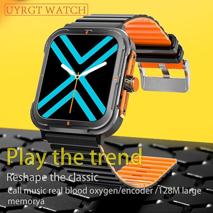 Sports&Rugged Smart Watch for Men Women, CNC Aluminum Alloy Frame, 1.83” Full Touch Display, Bluetooth Call, Fitness Tracker,Heart Rate&Sleep Monitor, Compatible with iOS & Android