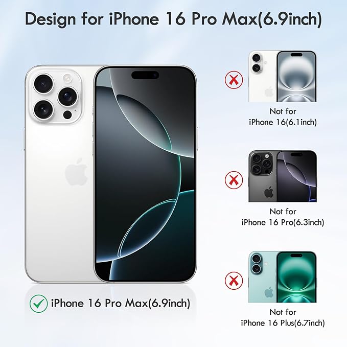 Magnetic Stand for iPhone16 Pro Max Case with Kickstand 【Lab-Certified Protection】【Not Yellowing】【Anti-Fingerprint】 Durable, Enhanced Grip, Slim，Antique White，iPhone 16 Pro Max 6.9"
