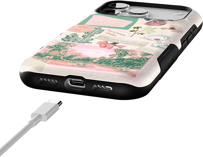 Casely iPhone 17 Pro Case | Vintage Vacay | FashionPass x Casely | Bold Protective Design | Compatible with MagSafe