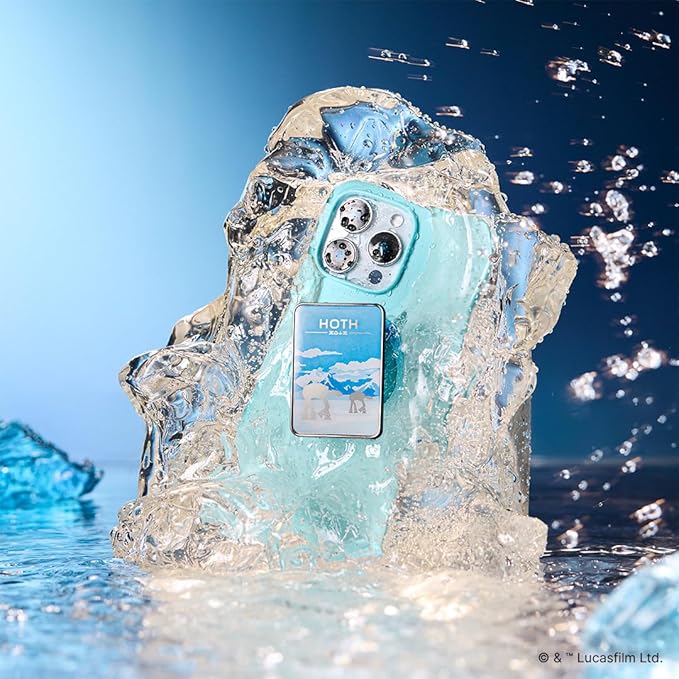 PopSockets Phone Grip for MagSafe with Kickstand, Magnetic Stand, Swappable Top, Secure Hold for iPhone MagSafe Cases, Phone & Tablet Grip, Starwars - Enamel Welcome to Hoth