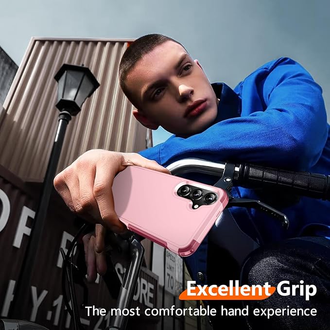 Red2Fire for Samsung Galaxy S25 Case, [Military Grade Drop Protection] Heavy Duty Full Body Shockproof Protection Non-Slip Phone Case for S25 Case 6.2 inch,Pink