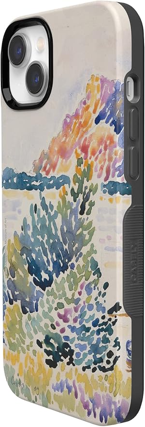 Casely iPhone 14 Case | Cap Nègre | Calm Waters | The Met Museum Watercolor | Compatible with MagSafe | Bold Protective Design