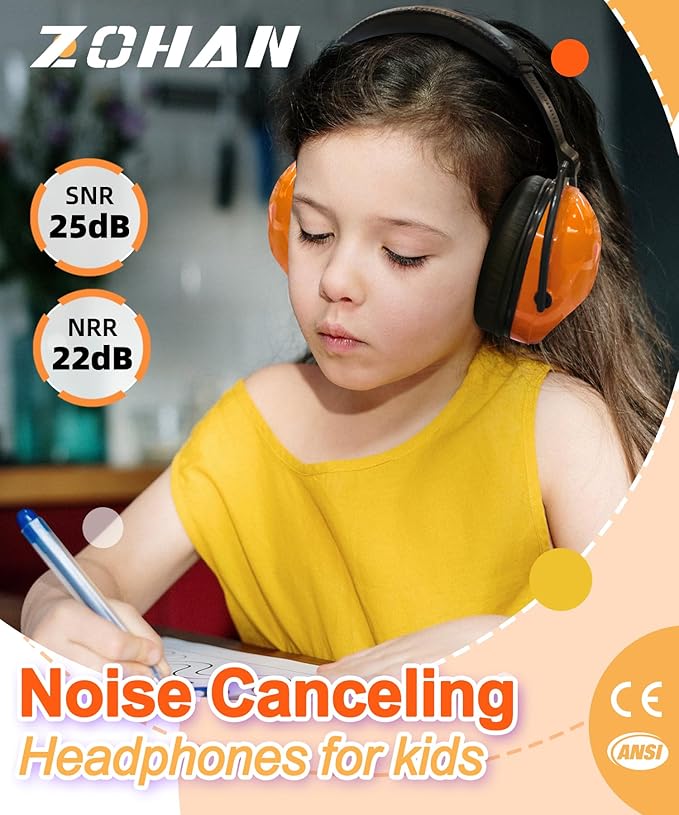 ZOHAN 030 Kids Noise Cancelling Headphones for Autism Kids Ear Protection