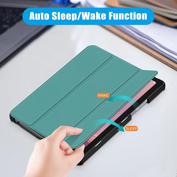 Case Compatible with Nook 9 Lenovo Tablet 2024/Lenovo Tab M9 9Inch Tablet TB310FU 2023 Lightweight Slim Stand Cover,Green