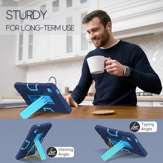 Tablet Case for Samsung Galaxy Tab A7 Lite Case 2021, Tab A7 Lite 8.7 Inch Case 3 in 1 Heavy Duty Rugged Shockproof Kickstand Protective Cover for Samsung Galaxy Tab A7 Lite 8.7 SM-T220/T225