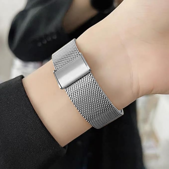 Smart Watch for Women with Make/Answer Call, 1.2" Adjustable Fitness Watch with Heart Rate Sleep Monitor Female Cycle and 100+ Sports Modes (W02-Silver)