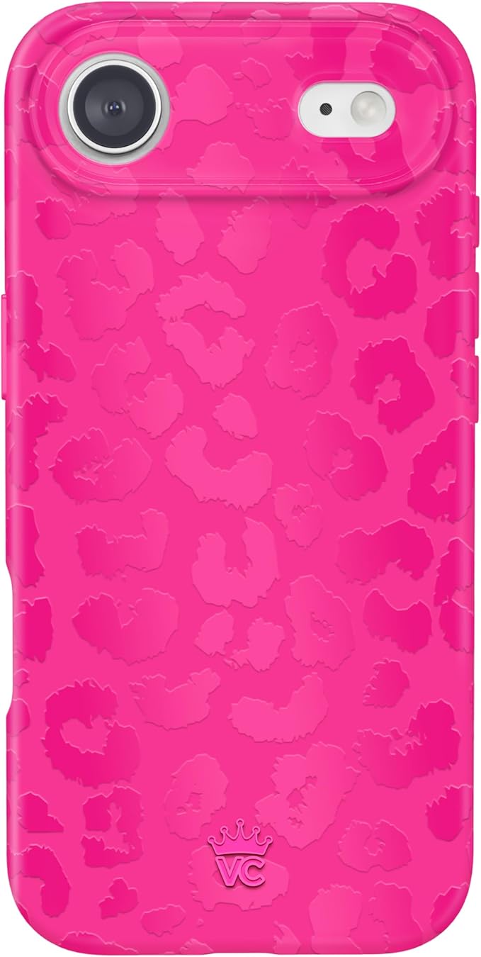VELVET CAVIAR Case for iPhone 17 Air | Compatible with MagSafe | 10ft Drop Tested | Protective Designer Cases | Even Hotter Pink Leopard