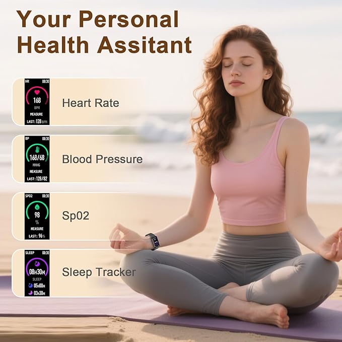 Smart Watches for Men Women,Fitness Watch with Bluetooth Call,Heart Rate/Blood Oxygen/Sleep Monitor,140+ Sports Modes 1.47'' Smartwatch for Android iPhone,IP68 Waterproof,2 Bands,Black