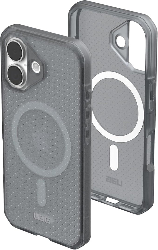 URBAN ARMOR GEAR UAG Designed for iPhone 17 Case Dot - Compatible with MagSafe Translucent Military Grade Protective Cover, Ash