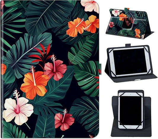 Case for Lenovo Tab P11 Pro Gen 2 11.2" 2022,Mxfdegf 360 Degree Rotating Stand and Magnetic Closure Case for 11.2 inch Lenovo Tab P11 Pro 2nd Generation,Tropical Flower