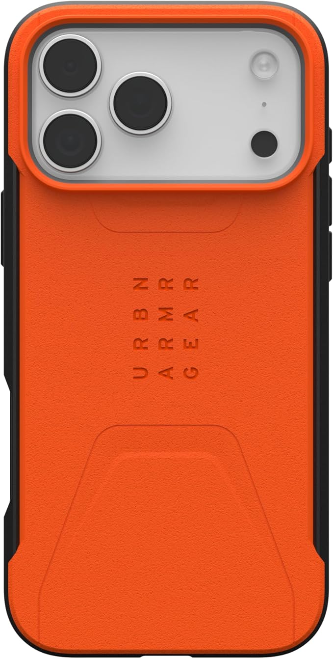 URBAN ARMOR GEAR UAG Designed for iPhone 17 Pro Max Case Civilian - Compatible with MagSafe Military Grade Protective Cover, Orange