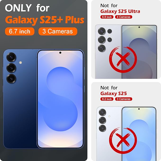 SHIELDON Case for Galaxy S25+ Plus 5G, Genuine Leather Folio Wallet Magnetic Kickstand RFID Blocking Card Slots Shockproof Full Protection Cover Compatible with Galaxy S25+ 6.7" 2025 - Retro Coffee