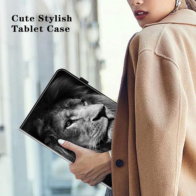 Case for Lenovo Idea Tab Pro 12.7 inch 2025 Tablet, PU Leather Folio Shockproof Protective Cover for Lenovo Idea Tab Pro 12.7" - Lion