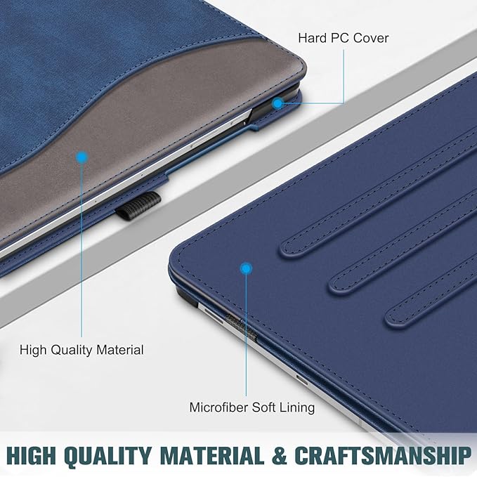 Fintie Case for Samsung Galaxy Tab S10 Lite/ S10 FE/ S9 FE 5G 10.9 Inch/Tab S9 11 Inch with S Pen Holder, Multi-Angle Viewing Protective Cover with Pocket, Auto Sleep/Wake, Denim Indigo