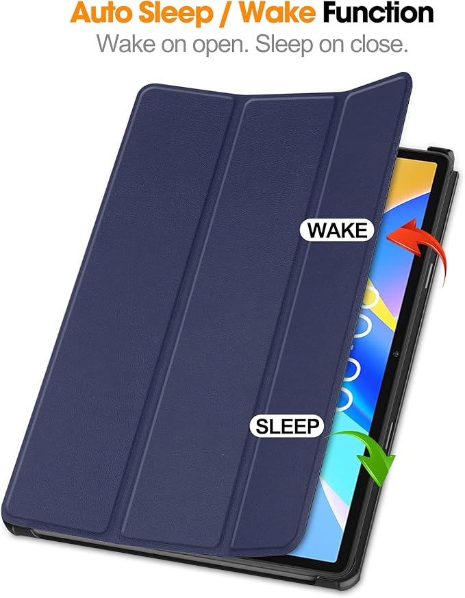 Case for TECLAST M40 Plus 2022 /P30S 10.1 inch Tablet, Folding Folio Ultra-Thin PU Leather Stand Case Cover for Teclast M40 Plus / P40HD / P30S 2022 Released