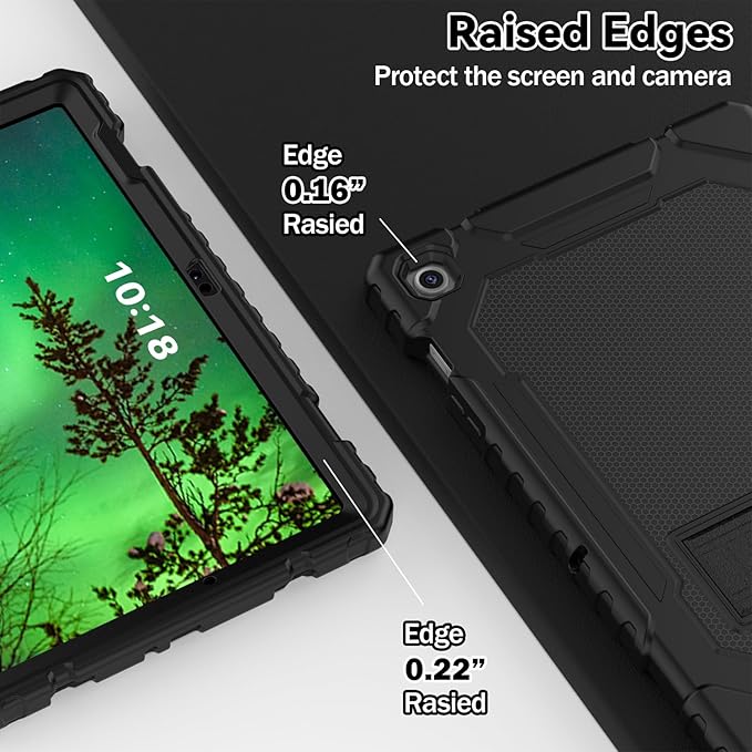Grifobes for Samsung Galaxy Tab A9 Plus 11 Inch 2023 Cases, Heavy Duty Shockproof Rugged Cover for New Samsung Tablet A9+ 11" / 10.9" Case (SM-X210/X216/X218) with Kickstand for Kids, Black