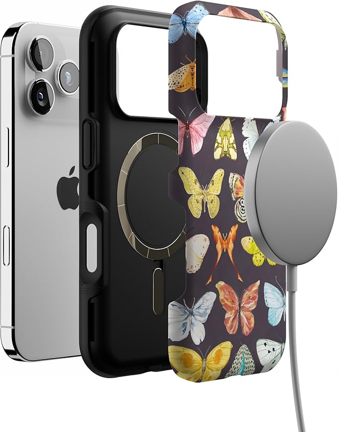 Casely iPhone 17 Pro Case | Midnight Monarch | Jenna Palek x Casely | Bold Protective Design | Compatible with MagSafe