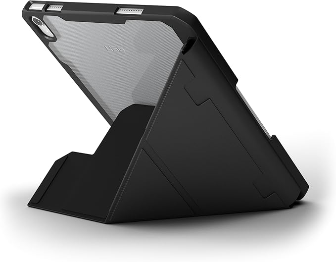 URBAN ARMOR GEAR UAG Designed for iPad 11" A16 11th Gen 2025, 10.9" 10th Gen 2022 Case A3354 A3355 - Auto Wake/Sleep Folio Cover Multi-Angle Adjustable Stand Pencil Holder, Essential Armor Ice/Black