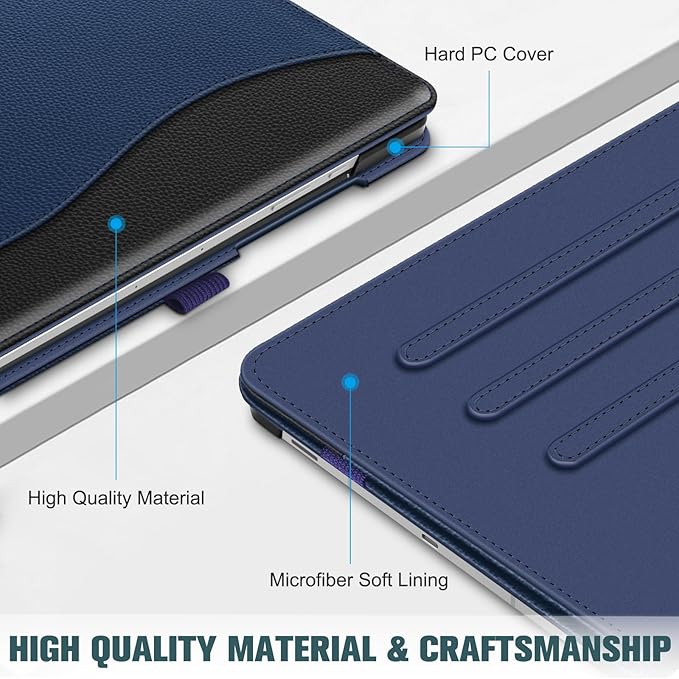 Fintie Case for Samsung Galaxy Tab S10 Lite/ S10 FE/ S9 FE 5G 10.9 Inch/Tab S9 11 Inch with S Pen Holder, Multi-Angle Viewing Protective Cover with Pocket, Auto Sleep/Wake, Navy