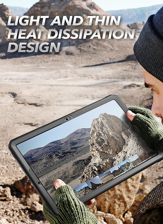 SUPCASE for Samsung Galaxy Tab S9 11 inch Case with Stand (Unicorn Beetle Pro), [Built-in Screen Protector & S Pen Holder] Full-Body Heavy Duty Rugged Tablet Cover for Galaxy Tab S9 11'', Black