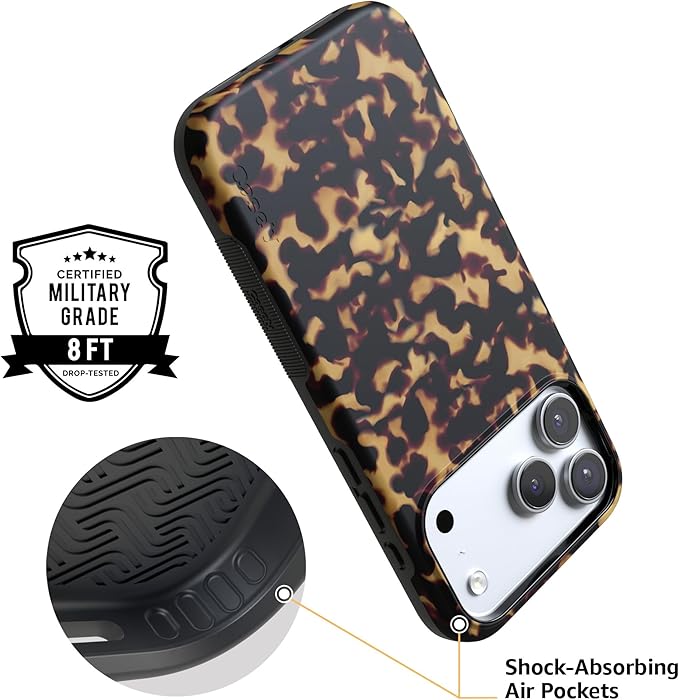 Casely iPhone 17 Pro Case | Shell Shocked | Tortoise Print | Compatible with MagSafe | Bold Protective Design