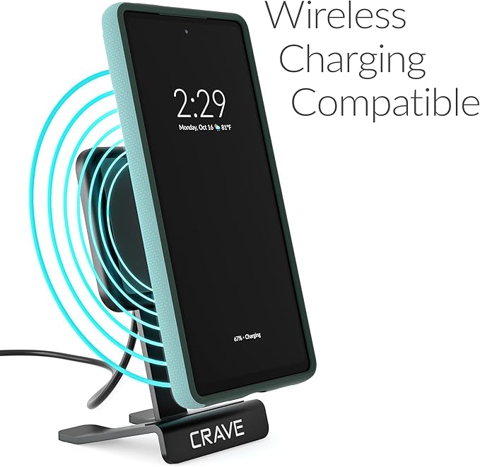 Crave Dual Guard for Google Pixel 6a Case, Shockproof Protection Dual Layer Case for Google Pixel 6a - Aqua