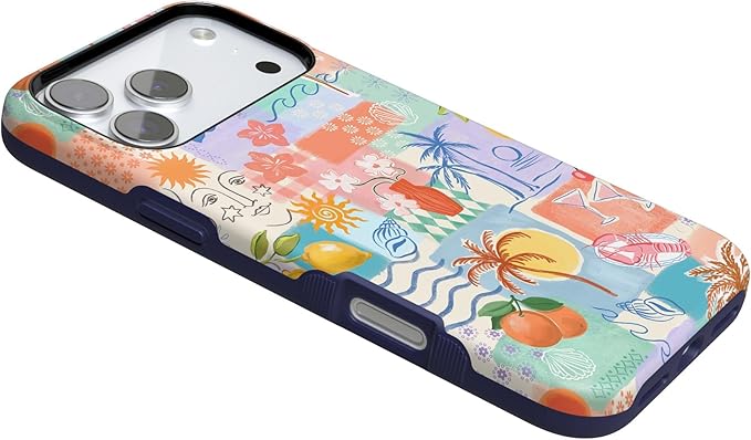 Casely iPhone 17 Pro Case | Tropical Heat | Beachy Collage | Compatible with MagSafe | Bold Protective Design
