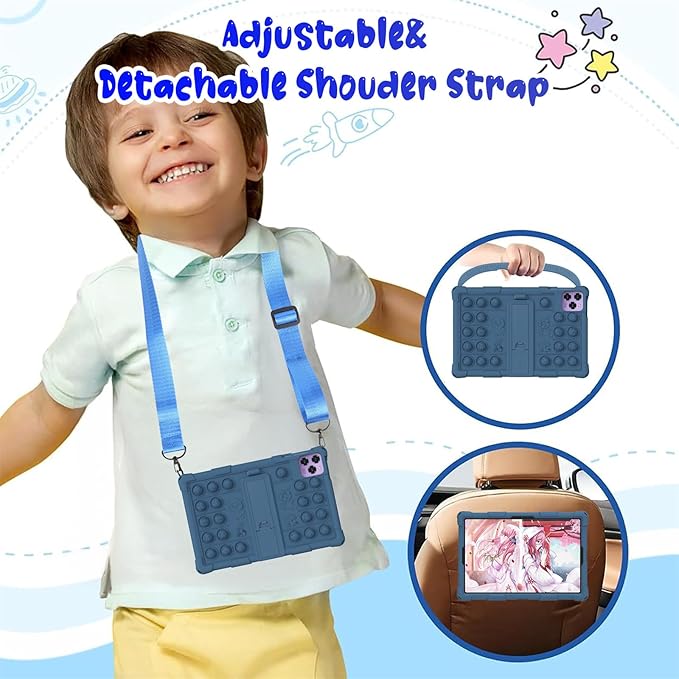 Case for Callsky-Tab Cpad 10/Aiprotablet K10/MEIZE D115 Tablet 10.1 inch, Stand Cover for WXUNJA ECOPAD 01/ZONKO D115//KADYBE D115/Tuotatop X13/Suicoey T618/YOBANSE T618 Tablet (Purple)