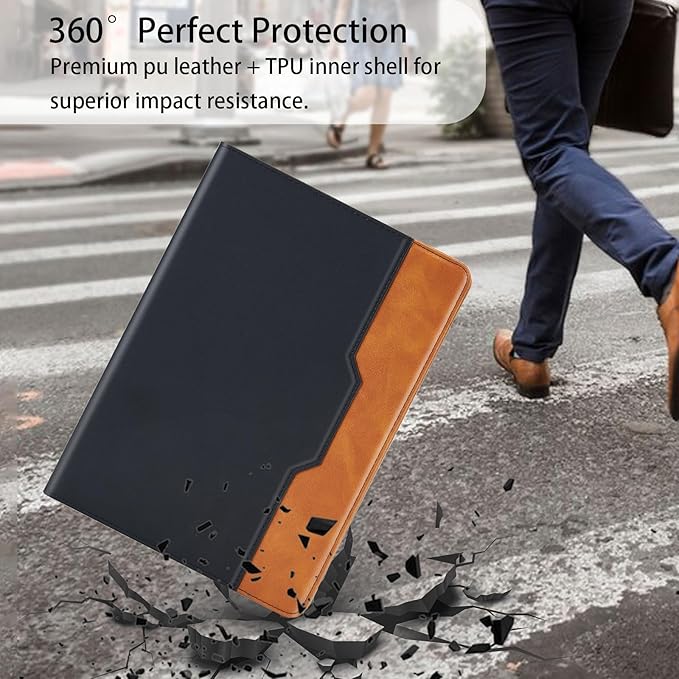 Case for Samsung Galaxy Tab A7 Lite 8.7 Inch 2021 (Model SM-T227/T225/T220) - Multi-Angle Viewing Stand With Hand Strap, Black