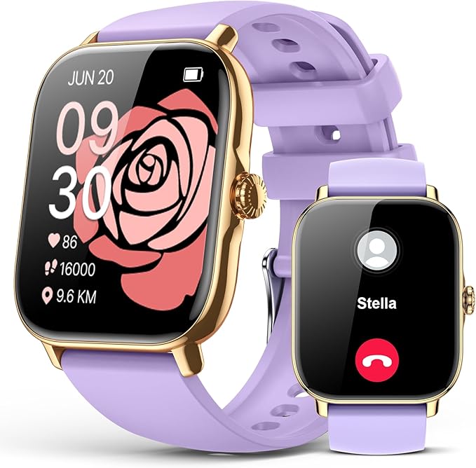 Smart Watch for Men Women, Bluetooth Call, 1.91'' HD Full Touchscreen Fitness Step Tracker Watch for Android iPhone Compatible, IP68 Waterproof Smartwatch With Sleep Monitor/Activity Tracker/Pedometer