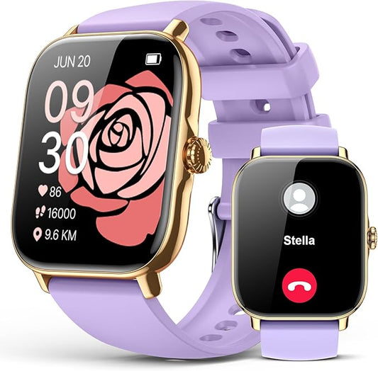 Smart Watch for Men Women, Bluetooth Call, 1.91'' HD Full Touchscreen Fitness Step Tracker Watch for Android iPhone Compatible, IP68 Waterproof Smartwatch With Sleep Monitor/Activity Tracker/Pedometer