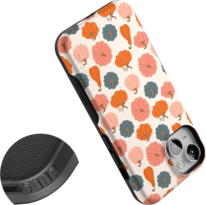 Casely iPhone 14 Case | Oh My Gourd | Pumpkin Patch | Compatible with MagSafe | Bold Protective Design