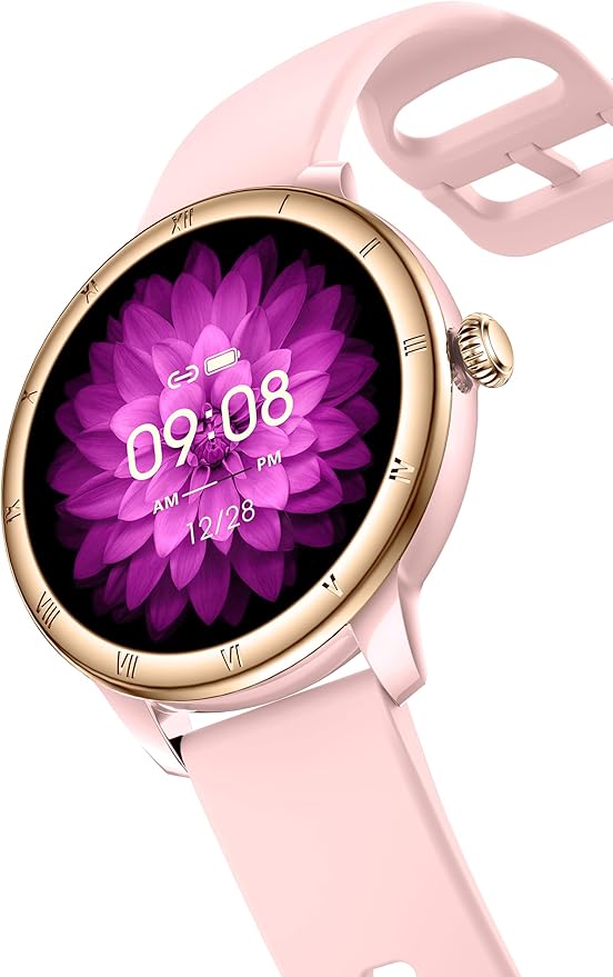 EIGIIS Android Smart Watches for Women 1.27" HD Roman Dial Sports Watches Activity Trackers with Heart Rate Sleep Monitor Smartwatch for iPhone Fitness Tracker Reloj Inteligente para Mujer