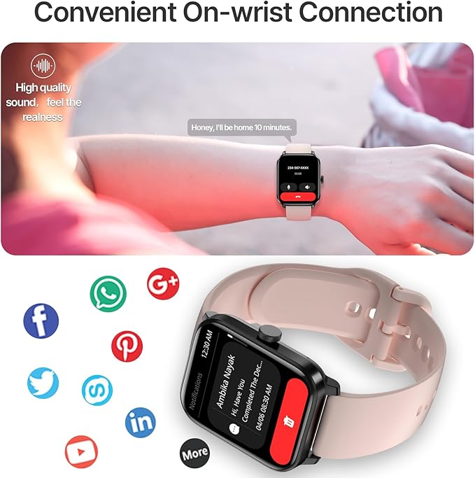 Smart Watch for Women(Answer/Make Call), 2025 New Smartwatch 1.83" HD Fitness Watch with GPS Built-in, 100+ Sport Modes, Heart Rate SpO2 Sleep Monitor, IP68 Waterproof Activity Tracker for Android iOS