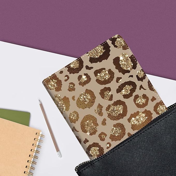 Case for Samsung Galaxy Tab A9 Plus 11 inch 2023，Slim Fit Foldable Standing Cover with Auto Sleep/Wake for Galaxy Tab A9+ 11’2023 (SM-X210/X216/X218)，Golden Leopard Brown