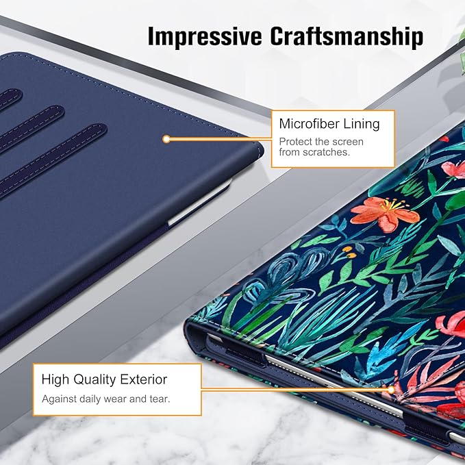 Fintie Case for iPad 9th / 8th / 7th Generation (2021/2020/2019) 10.2 Inch - [Corner Protection] Multi-Angle Viewing Stand Cover with Pocket & Pencil Holder, Auto Sleep Wake, Jungle Night