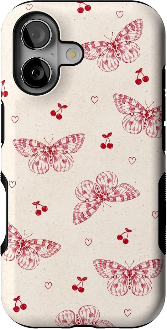 Casely iPhone 17 Case | Heart Flutters | Butterfly | Bold Protective Design | Compatible with MagSafe