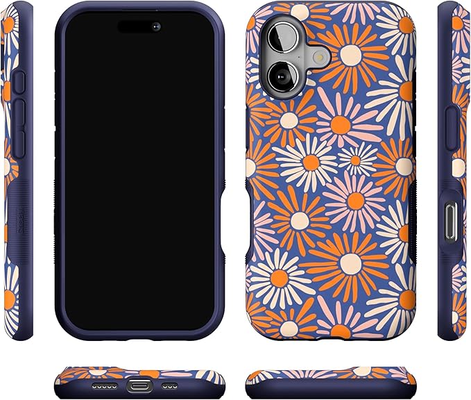 Casely iPhone 17 Case | Spring Forward | Daisy Floral | Bold Protective Design | Compatible with MagSafe