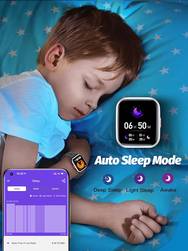 Kids Smart Watch Girls Boys, SmartWatch for Kids Smart Watch Gifts for 4-16 Years Old with Sleep Mode 19 Sports Mode Pedometer Birthday Gift for Boys Girls