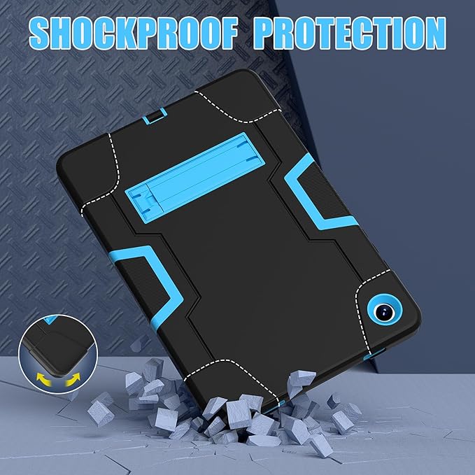 Case for Galaxy Tab A9 Plus 11 inch (2023), High Impact Protective Heavy Duty Shockproof Kickstand Cover for Samsung Galaxy Tab A9+ Plus 11" Model (SM-X210/X215/X216), Blue