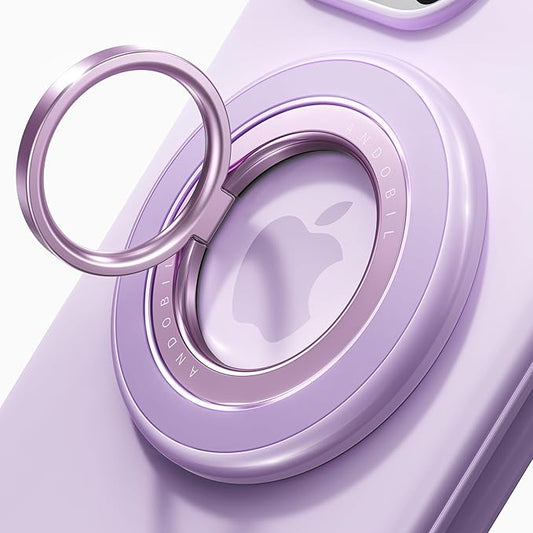 andobil [2025 3rd Gen] Magnetic Phone Grip for MagSafe [360° Rotatable & Ultra-Stable] Two-Sided Magnet Cell Phone Ring Holder Compatible with MagSafe Accessories, iPhone 17 Air 16 15 Pro Max, Purple