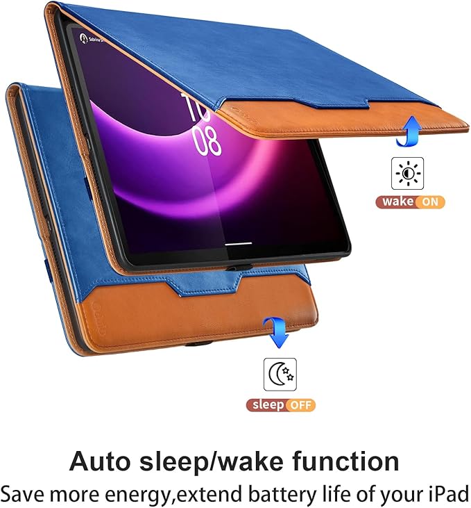 Case for Lenovo Tab P11 Gen 2 11.5 Inch 2023 (TB350FU/TB350XU) - PU Leather Business Folio Case with Pocket, Multi-Angle Viewing for Lenovo Tab P11 2nd Gen Tablet Cover, Blue