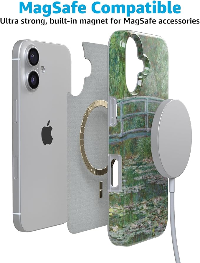 Casely iPhone 17 Case | Monet's Bridge | The Met Museum | Compatible with MagSafe | Classic Ultra Slim Design