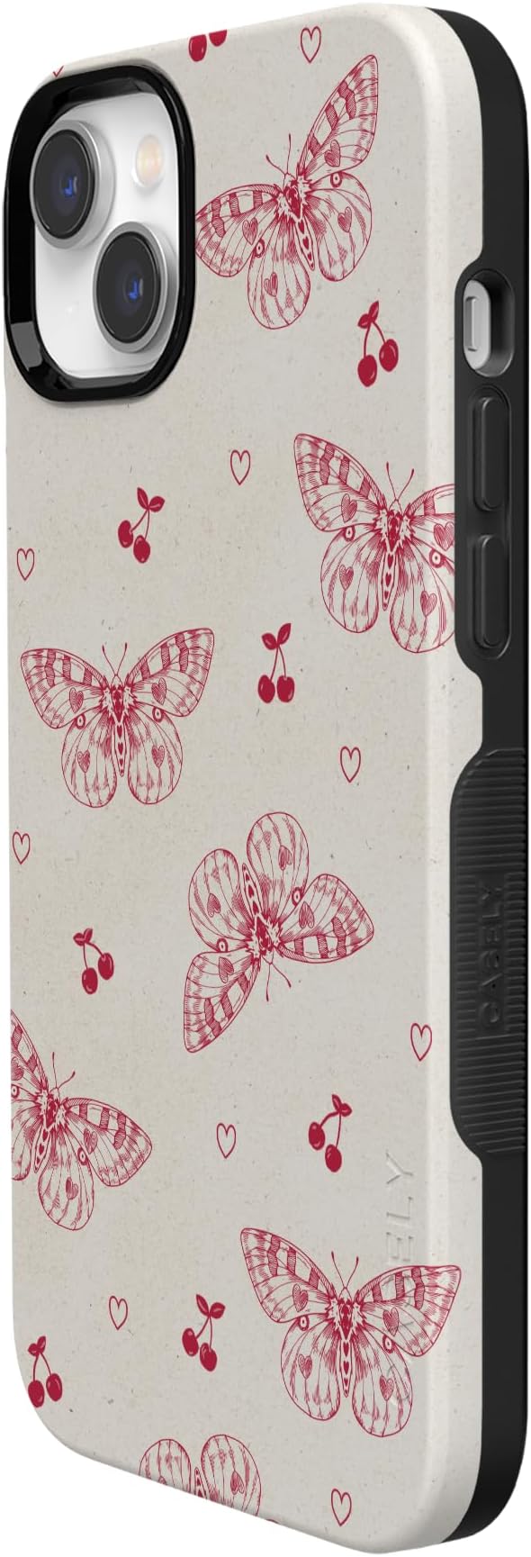 Casely iPhone 14 Case | Heart Flutters | Butterfly | Compatible with MagSafe | Bold Protective Design