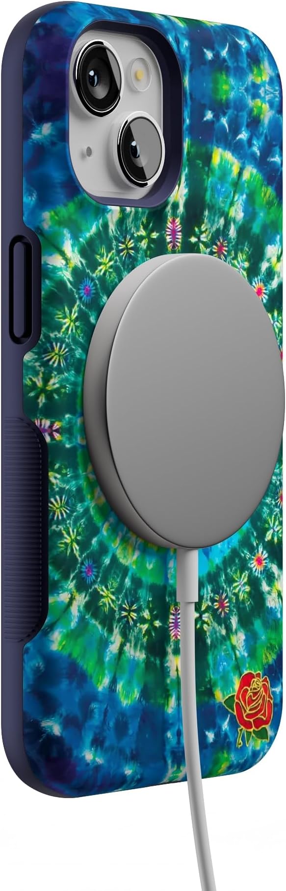 Casely iPhone 14 Case | Veneta Tapestry | Grateful Dead Tie Dye | Compatible with MagSafe | Bold Protective Design