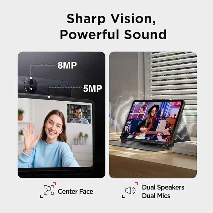 TCL NXTPAPER 11 Gen 2 Android Tablet, 11" Drawing Pad & Digital Notebook, Stylus & Flip Case Included, NXTPAPER 4.0 Display, Android 15, AI Tools, 8+8GB RAM, 128GB Storage, 8000mAh Battery, Gray