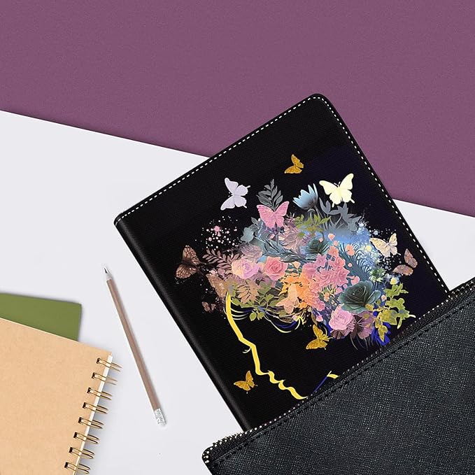 Case for Samsung Galaxy Tab A9 Plus 11 inch 2023，Slim Fit Foldable Standing Cover Case with Auto Sleep/Wake for Galaxy Tab A9+ 11’2023 (SM-X210/X216/X218)，Inspirational Women Butterfly